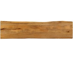 Stalviršis, 160x40x3,8cm, mango masyvas, su gyvu kraštu