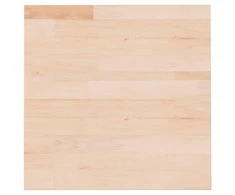 Stalviršis, 50x50x1,5cm, neapdorotas ąžuolo medienos masyvas