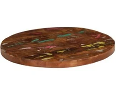 Stalviršis, 60x1,5cm, perdirbtos medienos masyvas, apskritas