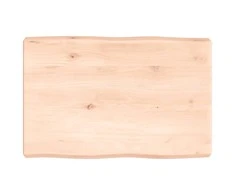 Stalviršis, 60x40x(2-6) cm, medienos masyvas, su gyvu kraštu