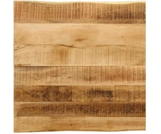 Stalviršis, 60x60x2,5cm, mango medienos masyvas, su gyvu kraštu