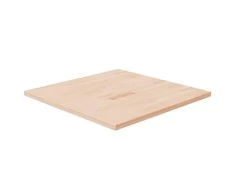 Stalviršis, 70x70x2,5cm, neapdorotas ąžuolo medienos masyvas