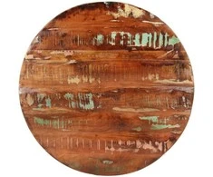 Stalviršis, 80x1,5cm, perdirbtos medienos masyvas, apskritas