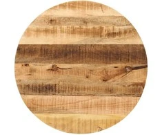 Stalviršis, 80x2,5cm, neapdorotas mango masyvas, apskritas