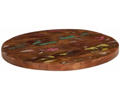 Stalviršis, 80x2,5cm, perdirbtos medienos masyvas, apskritas
