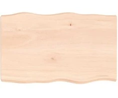 Stalviršis, 80x50x(2-6) cm, medienos masyvas, su gyvu kraštu
