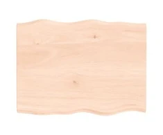 Stalviršis, 80x60x2 cm, ąžuolo medienos masyvas, su gyvu kraštu