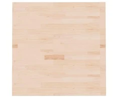 Stalviršis, 80x80x2,5cm, neapdorotas ąžuolo medienos masyvas