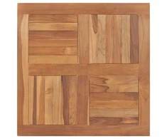 Stalviršis, 80x80x2,5cm, tikmedžio masyvas, kvadratinis