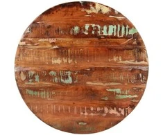 Stalviršis, 90x3,8cm, perdirbtos medienos masyvas, apskritas