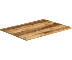 Stalviršis, 90x80x2,5cm, mango medienos masyvas, su gyvu kraštu