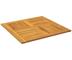 Stalviršis, 90x90x2,2cm, akacijos medienos masyvas, kvadratinis