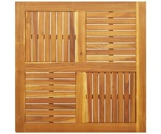 Stalviršis, 90x90x2,2cm, akacijos medienos masyvas, kvadratinis