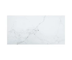 Stalviršis, baltas, 100x50cm, grūdintas stiklas, 6mm