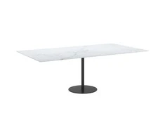 Stalviršis, baltas, 120x65cm, 8mm, marmuro tekstūros stiklas