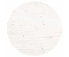 Stalviršis, baltas, 30x3cm, pušies medienos masyvas, apskritas