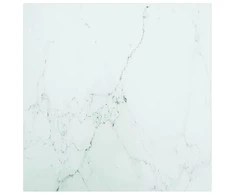 Stalviršis, baltas, 50x50cm, grūdintas stiklas, 6mm