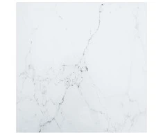 Stalviršis, baltas, 60x60cm, grūdintas stiklas, 6mm