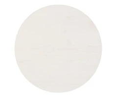 Stalviršis, baltas, skersmuo 40x2,5cm, pušies medienos masyvas