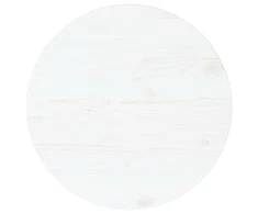 Stalviršis, baltas, skersmuo 70x2,5cm, pušies medienos masyvas