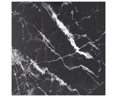Stalviršis, juodas, 50x50cm, grūdintas stiklas, 6mm