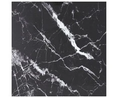 Stalviršis, juodas, 70x70cm, grūdintas stiklas, 6mm
