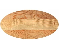 Stalviršis, šviesiai rudas, 100x50x2 cm, ąžuolo masyvas, ovalo