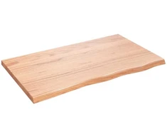 Stalviršis, šviesiai rudas, 100x60x(2-4) cm, medienos masyvas