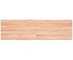 Stalviršis, šviesiai rudas, 140x40x(2-4) cm, medienos masyvas