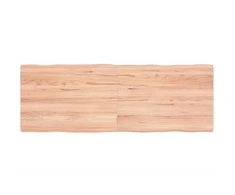 Stalviršis, šviesiai rudas, 140x50x(2-4) cm, medienos masyvas