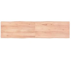 Stalviršis, šviesiai rudas, 160x40x(2-4) cm, medienos masyvas