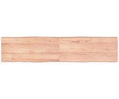 Stalviršis, šviesiai rudas, 180x40x(2-6) cm, medienos masyvas