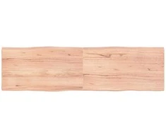 Stalviršis, šviesiai rudas, 180x50x(2-4) cm, medienos masyvas