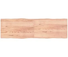 Stalviršis, šviesiai rudas, 200x60x(2-4) cm, medienos masyvas