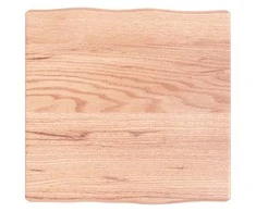 Stalviršis, šviesiai rudas, 40x40x(2-6) cm, medienos masyvas