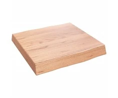 Stalviršis, šviesiai rudas, 40x40x(2-6) cm, medienos masyvas
