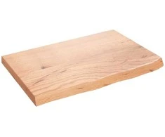 Stalviršis, šviesiai rudas, 60x40x(2-4) cm, medienos masyvas