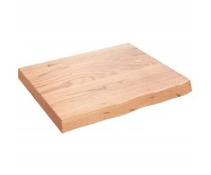 Stalviršis, šviesiai rudas, 60x50x(2-6) cm, medienos masyvas