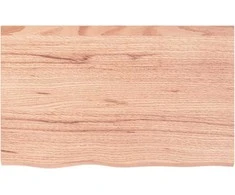 Stalviršis, šviesiai rudas, 80x50x(2-4) cm, medienos masyvas
