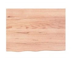 Stalviršis, šviesiai rudas, 80x60x(2-4) cm, medienos masyvas