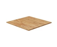 Stalviršis, šviesiai rudas, 80x80x1,5cm, ąžuolo masyvas