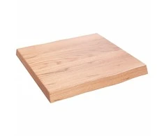 Stalviršis, šviesiai rudas, 40x40x(2-4) cm, medienos masyvas