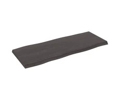 Stalviršis, tamsiai ruda, 100x40x(2-4) cm, medienos masyvas