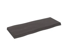 Stalviršis, tamsiai ruda, 100x40x(2-6) cm, medienos masyvas