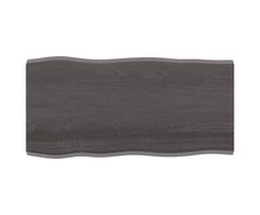 Stalviršis, tamsiai ruda, 100x50x(2-4) cm, medienos masyvas