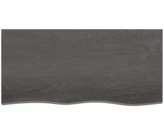 Stalviršis, tamsiai rudas, 100x50x(2-4) cm, ąžuolo masyvas