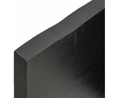 Stalviršis, tamsiai rudas, 100x50x(2-4) cm, ąžuolo masyvas