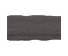 Stalviršis, tamsiai ruda, 100x50x(2-6) cm, medienos masyvas