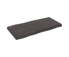 Stalviršis, tamsiai ruda, 100x50x(2-6) cm, medienos masyvas