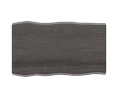 Stalviršis, tamsiai ruda, 100x60x(2-6) cm, medienos masyvas